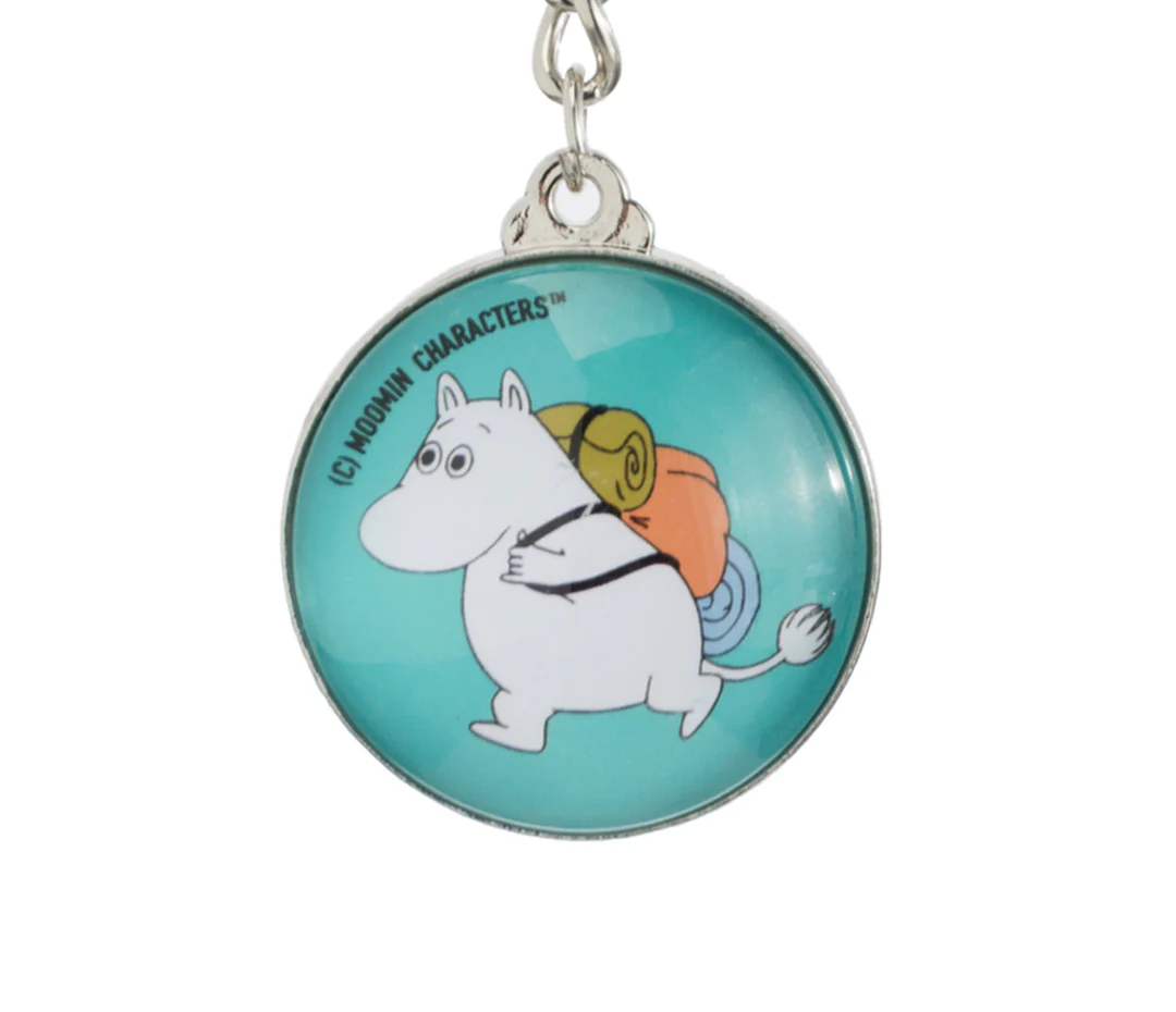 Moomintroll Adventuring Key Ring Turquoise - Nordicbuddies | Moomin Shop United States