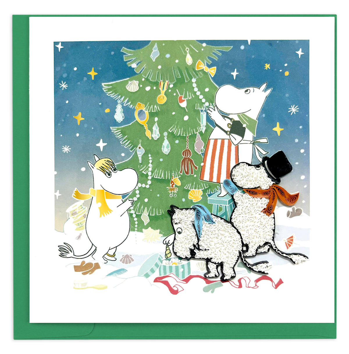 Moomin Family Christmas Greeting Card