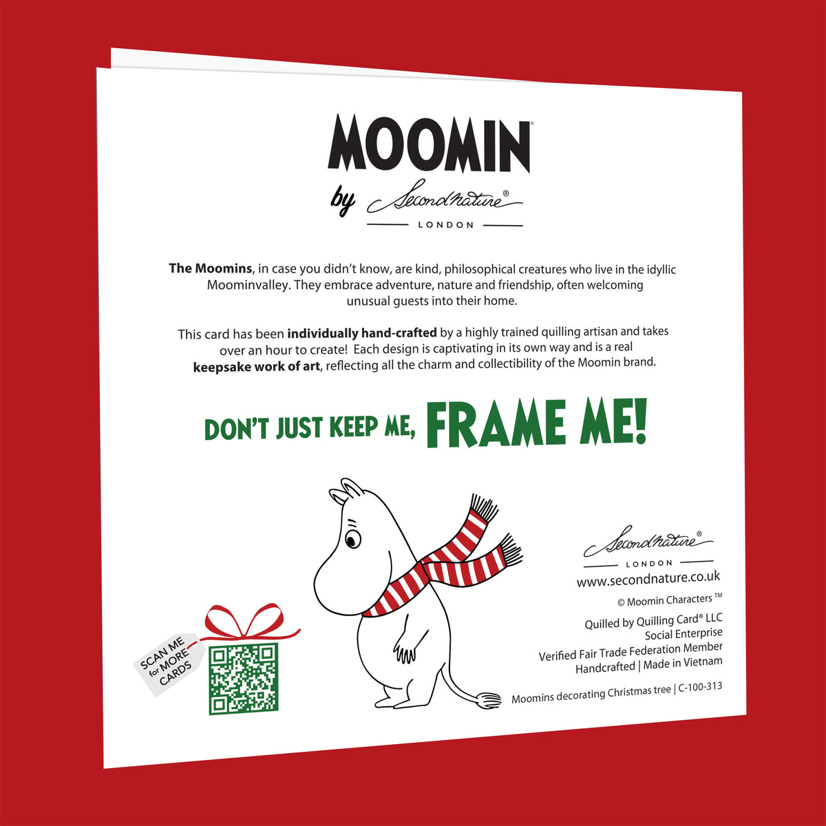 Moomin Family Christmas Greeting Card