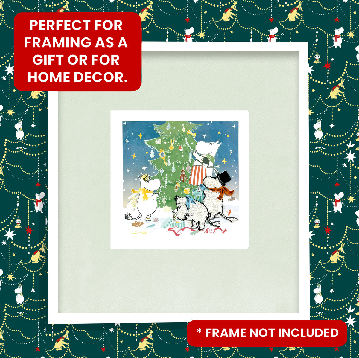 Moomin Family Christmas Greeting Card