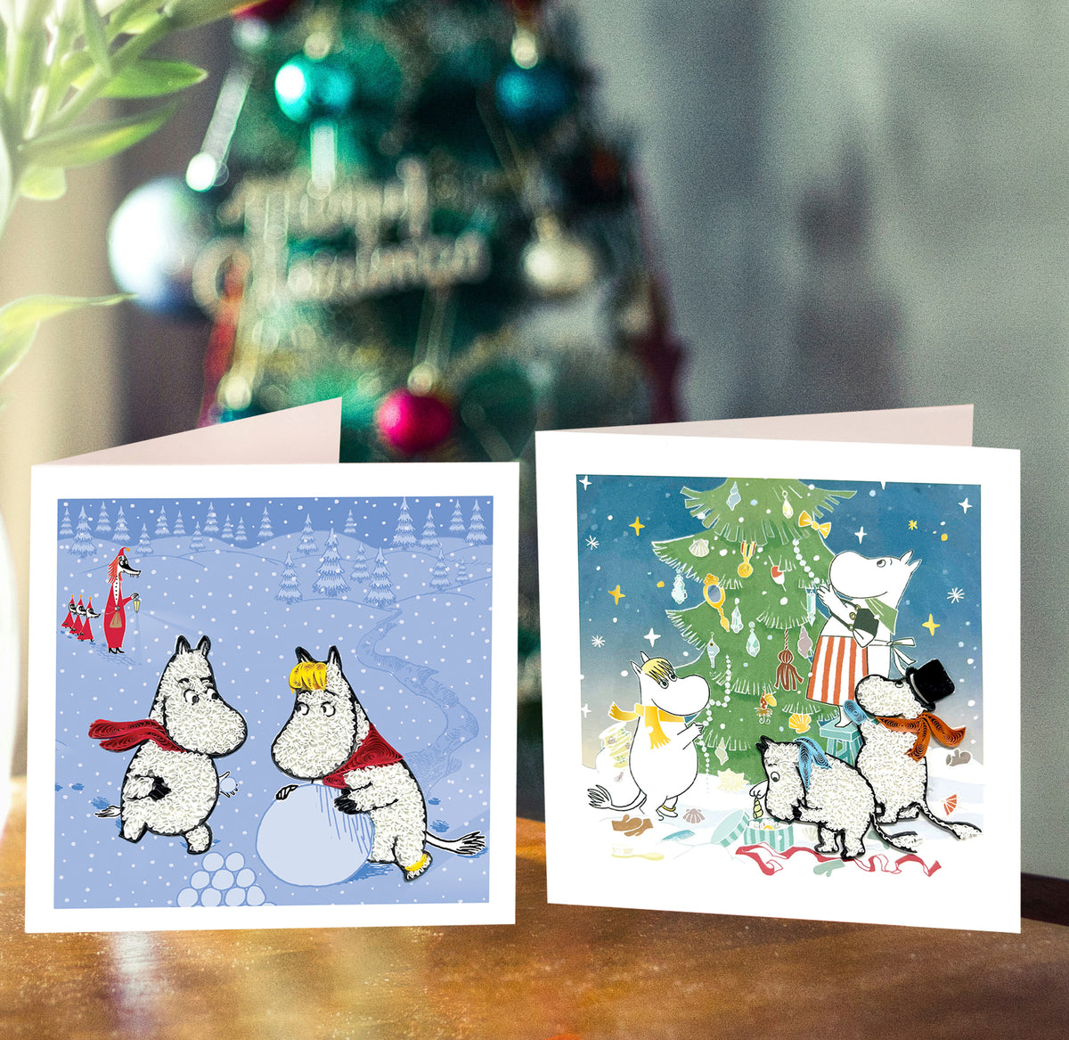 Moomintroll & Snorkmaiden Christmas Greeting Card