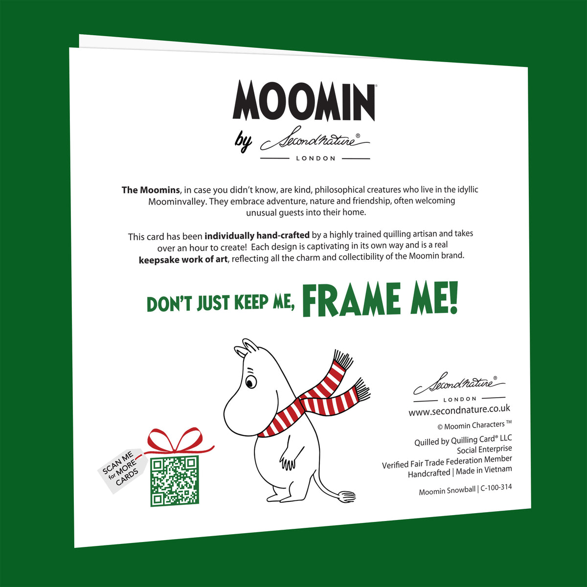 Moomintroll & Snorkmaiden Christmas Greeting Card
