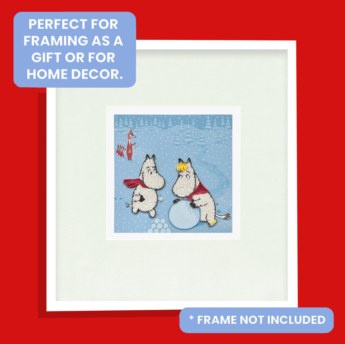 Moomintroll & Snorkmaiden Christmas Greeting Card