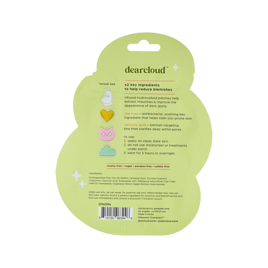 Moomin Hydrocolloid Blemish Patches - Farewell, Zits! - dearcloud