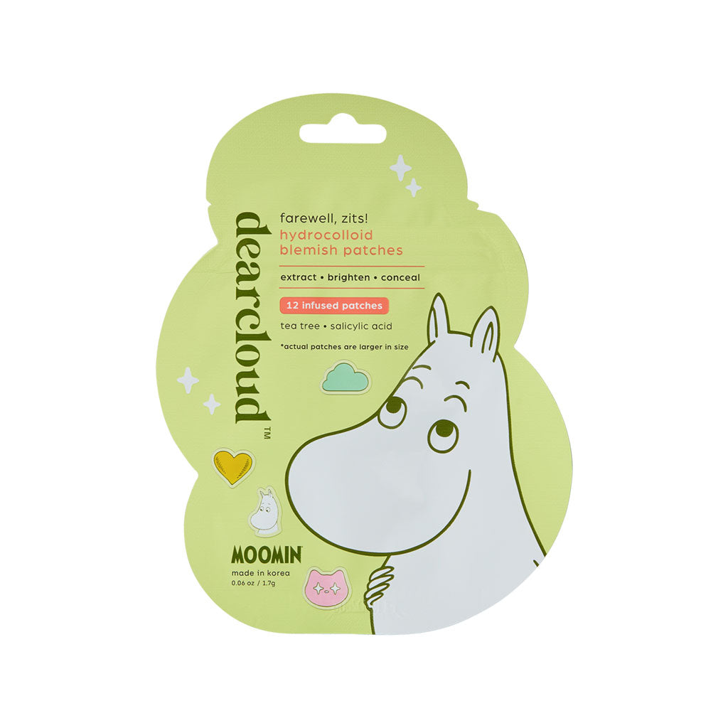 Moomin Hydrocolloid Blemish Patches - Farewell, Zits! - dearcloud