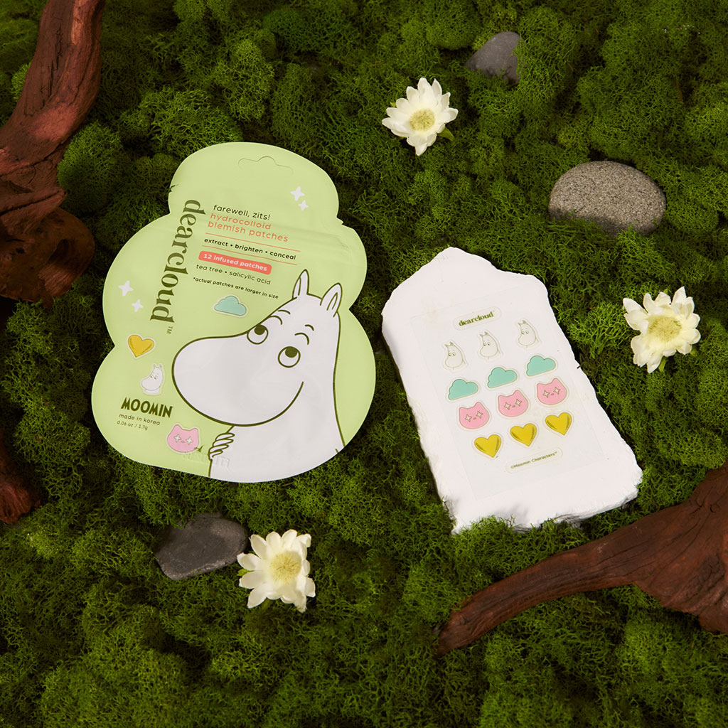 Moomin Hydrocolloid Blemish Patches - Farewell, Zits! (Set of 3) - dearcloud