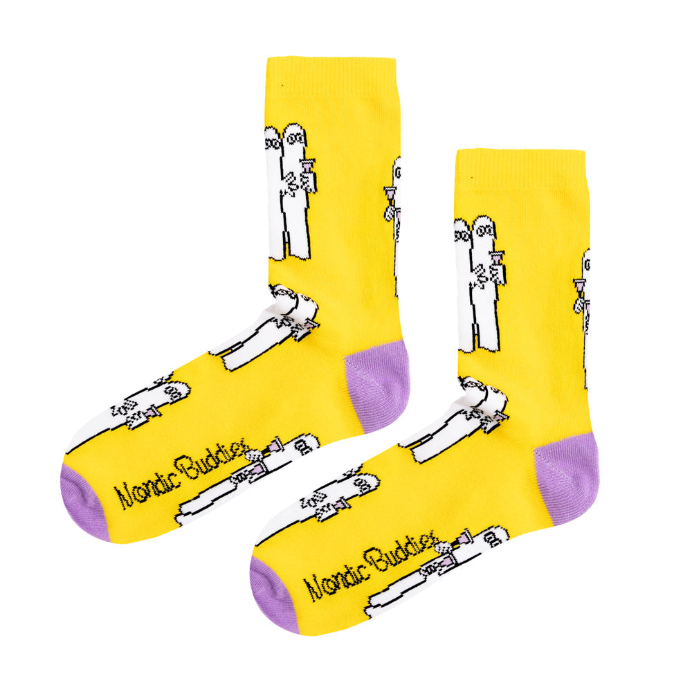 Hattifatteners Classick Socks 36-42 Yellow - The Official Moomin Shop
