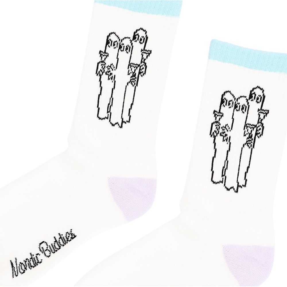 Hattifatteners Retro Socks 36-42 White