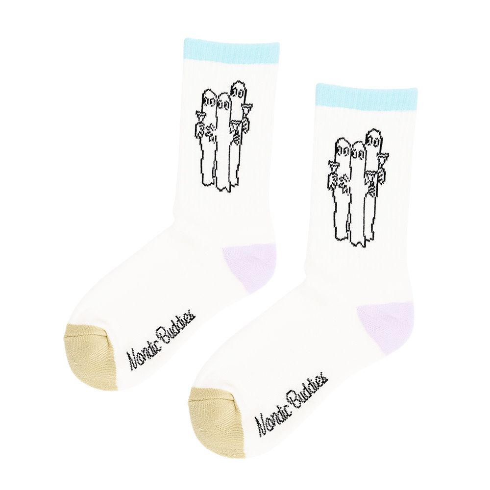 Hattifatteners Retro Socks 36-42 White