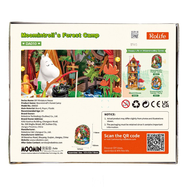 Moomintroll's Forest Camp DIY 3D Dollhouse