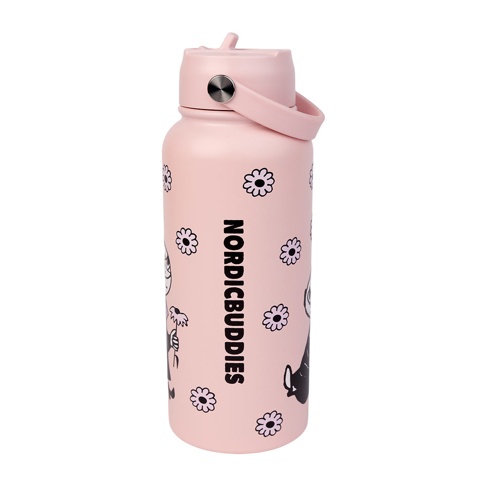 Little My Thermal Everyday Bottle 1L Pink - The Official Moomin Shop
