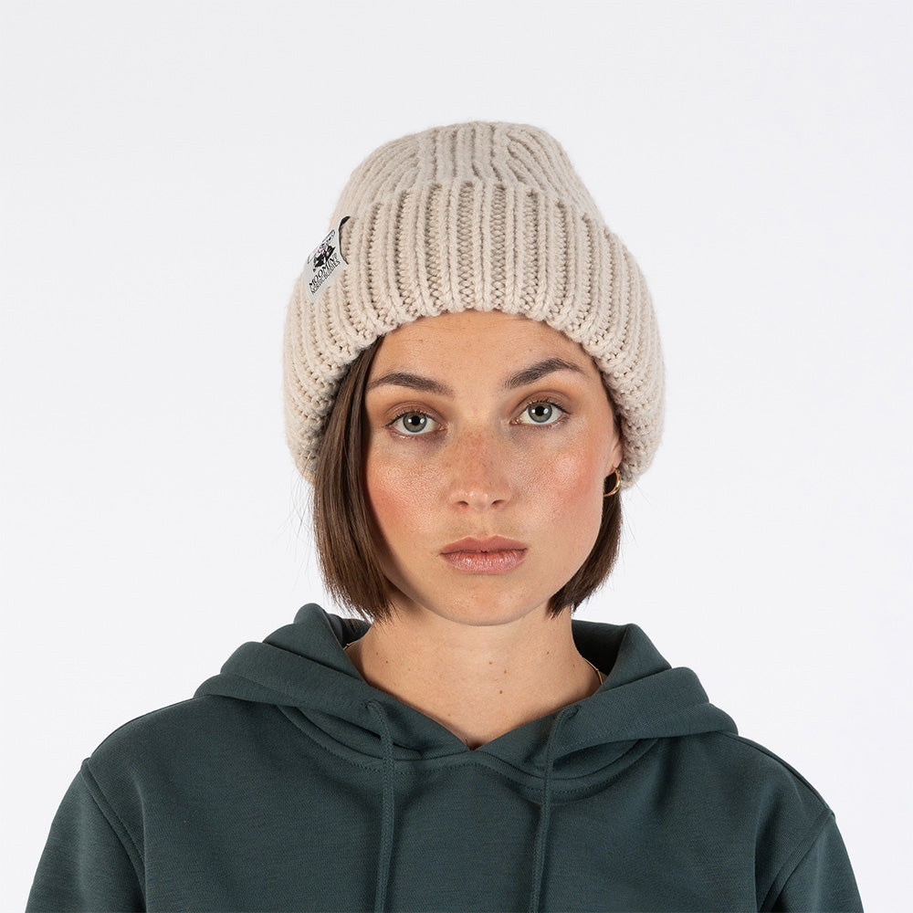 Moomins Love Chunky Beanie Beige - The Official Moomin Shop