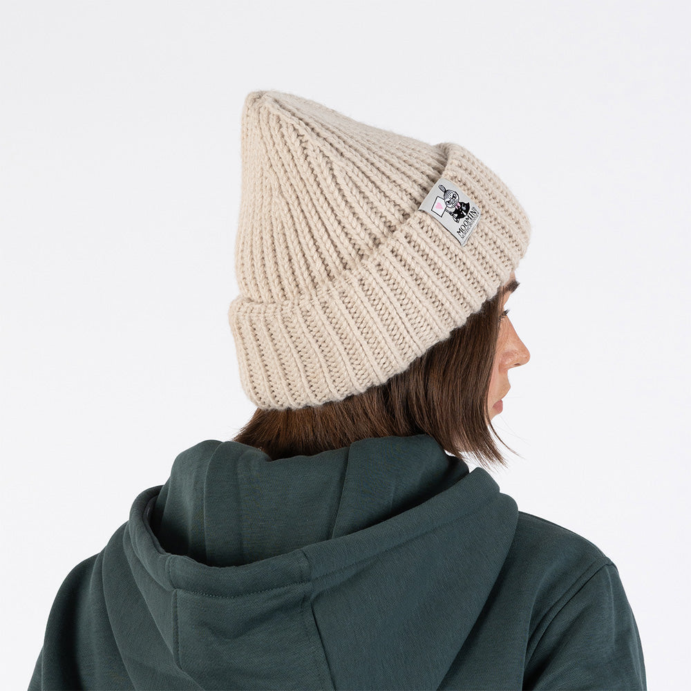 Moomins Love Chunky Beanie Beige - The Official Moomin Shop