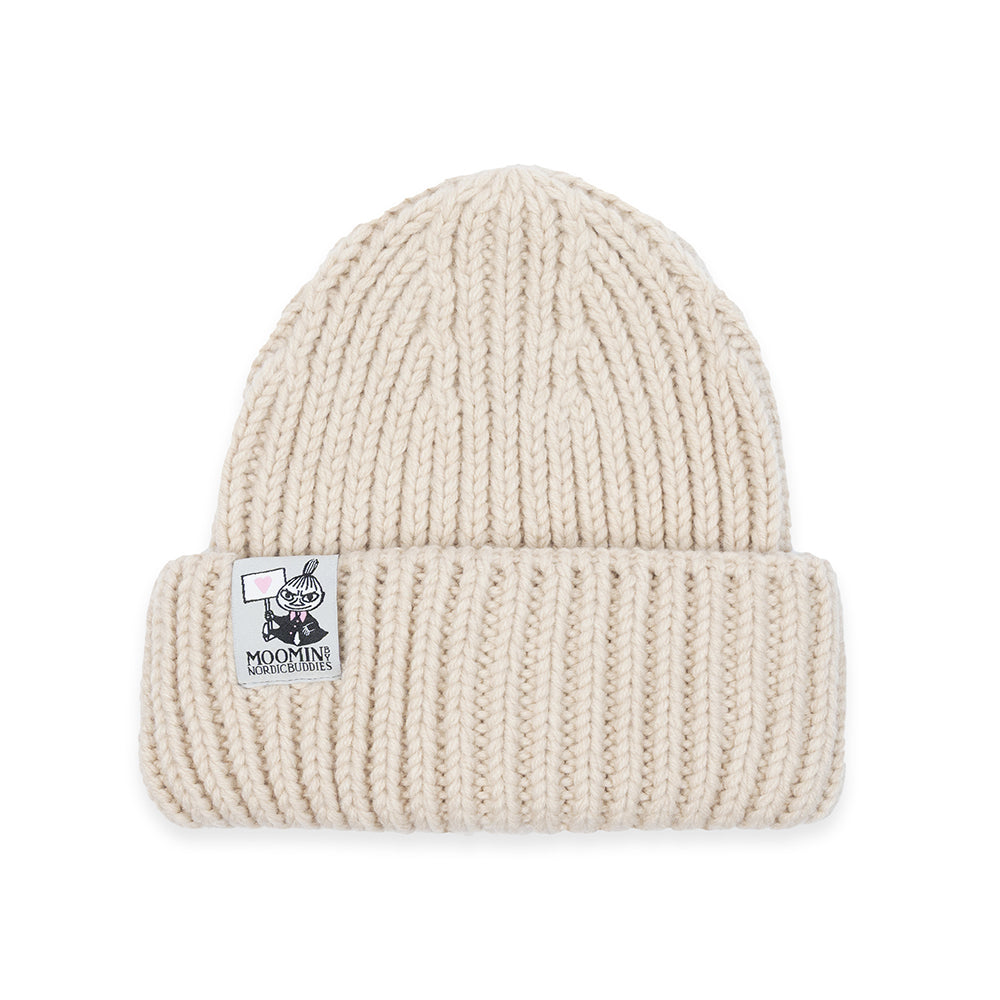 Moomins Love Chunky Beanie Beige - The Official Moomin Shop