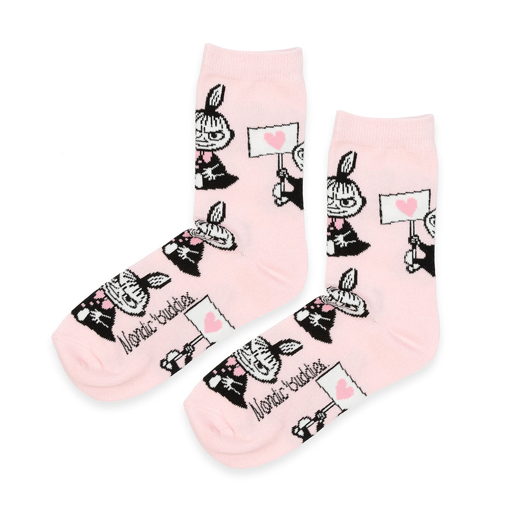Little My Love Moomins Love 5.5-9.5 Socks Pink Socks Pink | Moomin Shop United States
