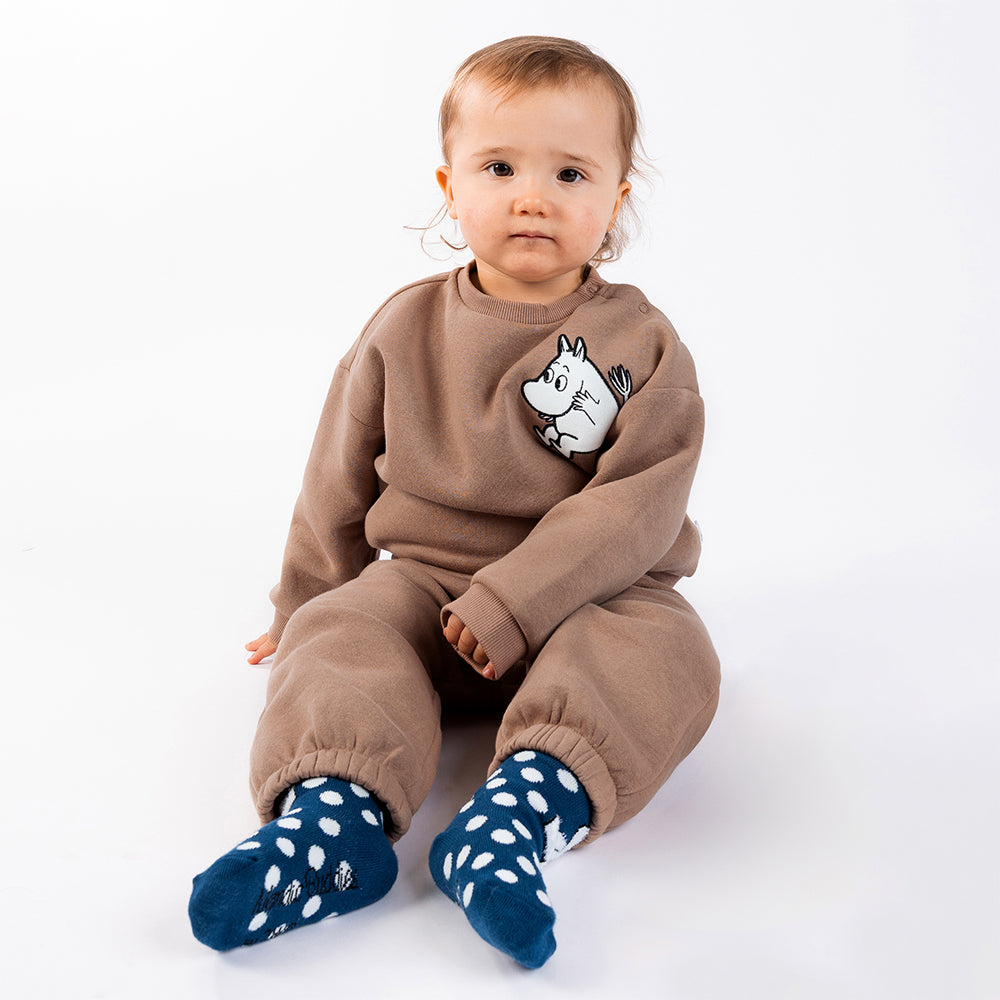 Moomintroll Fluffy Babies Socks Darkblue - The Official Moomin Shop