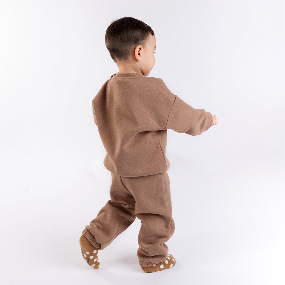 Moomintroll Fluffy Kids Socks 11-13.5 Brown