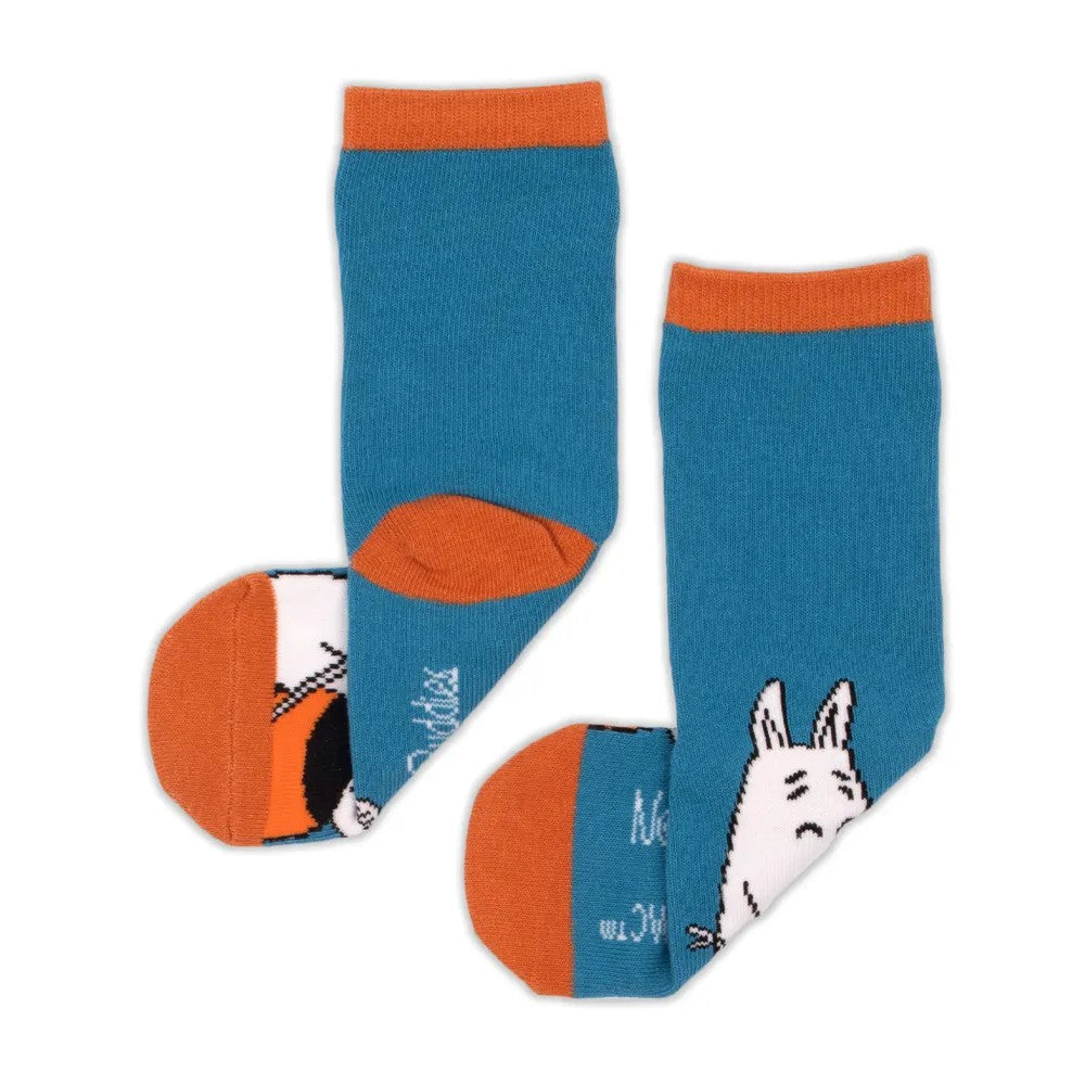 Moomintroll Kids Socks Drumming Petrol Blue