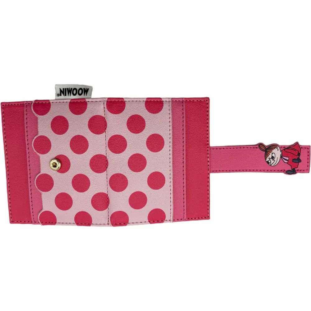 Little My Fold Over Card Holder Pink - The Official Moomin Shop