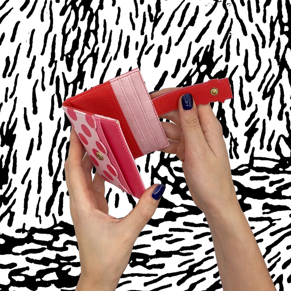 Little My Fold Over Card Holder Pink - The Official Moomin Shop