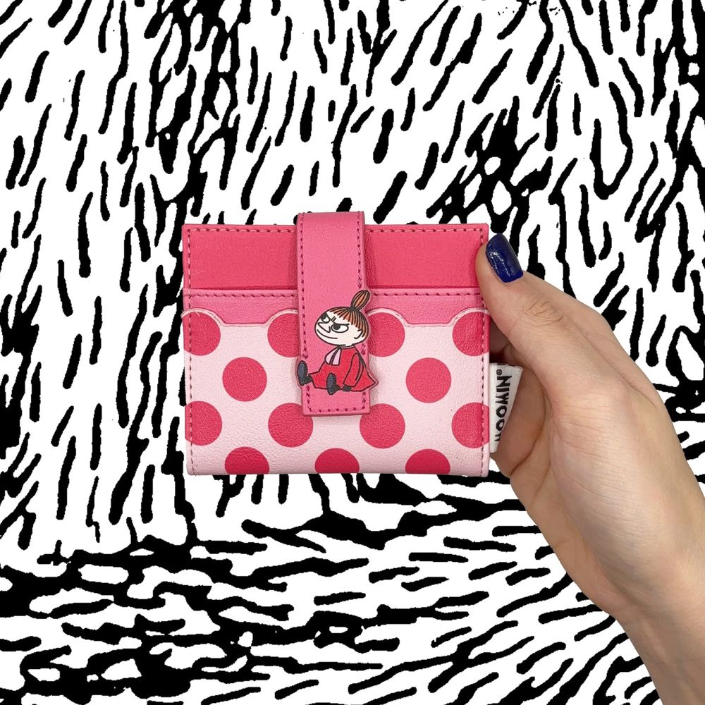 Little My Fold Over Card Holder Pink - The Official Moomin Shop