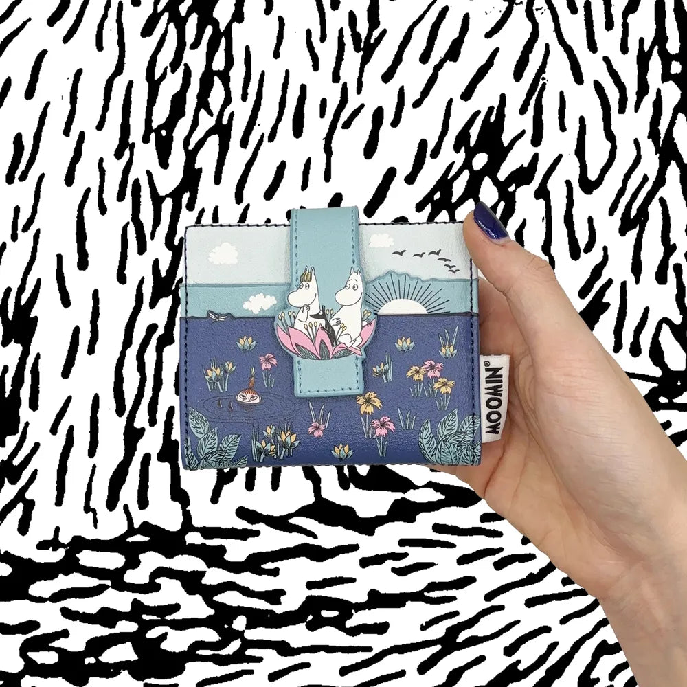 Moomin Lotus Fold Over Card Holder - The Official Moomin Shop