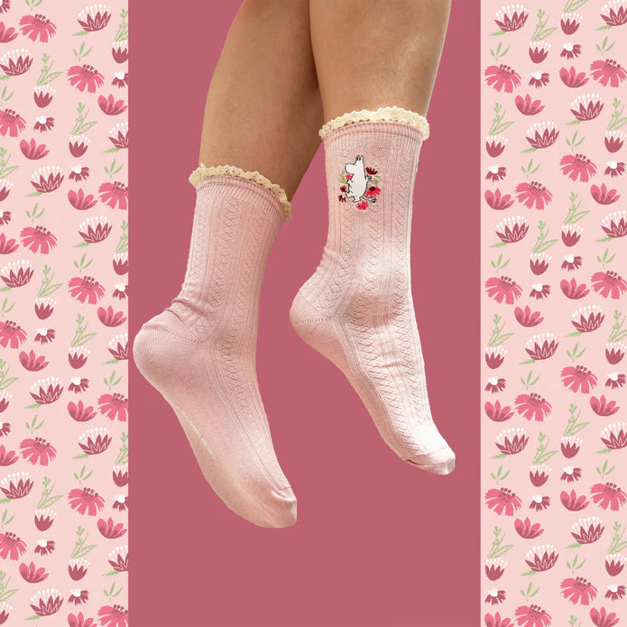 Moomin Pink Lace Moomin Socks