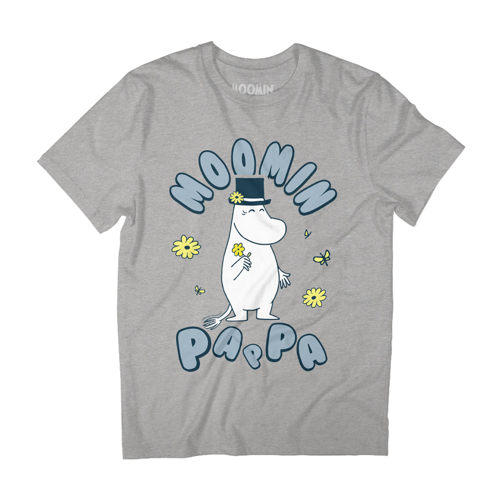 Moominpappa And Flowers Adult T-Shirt | Moomin Shop US