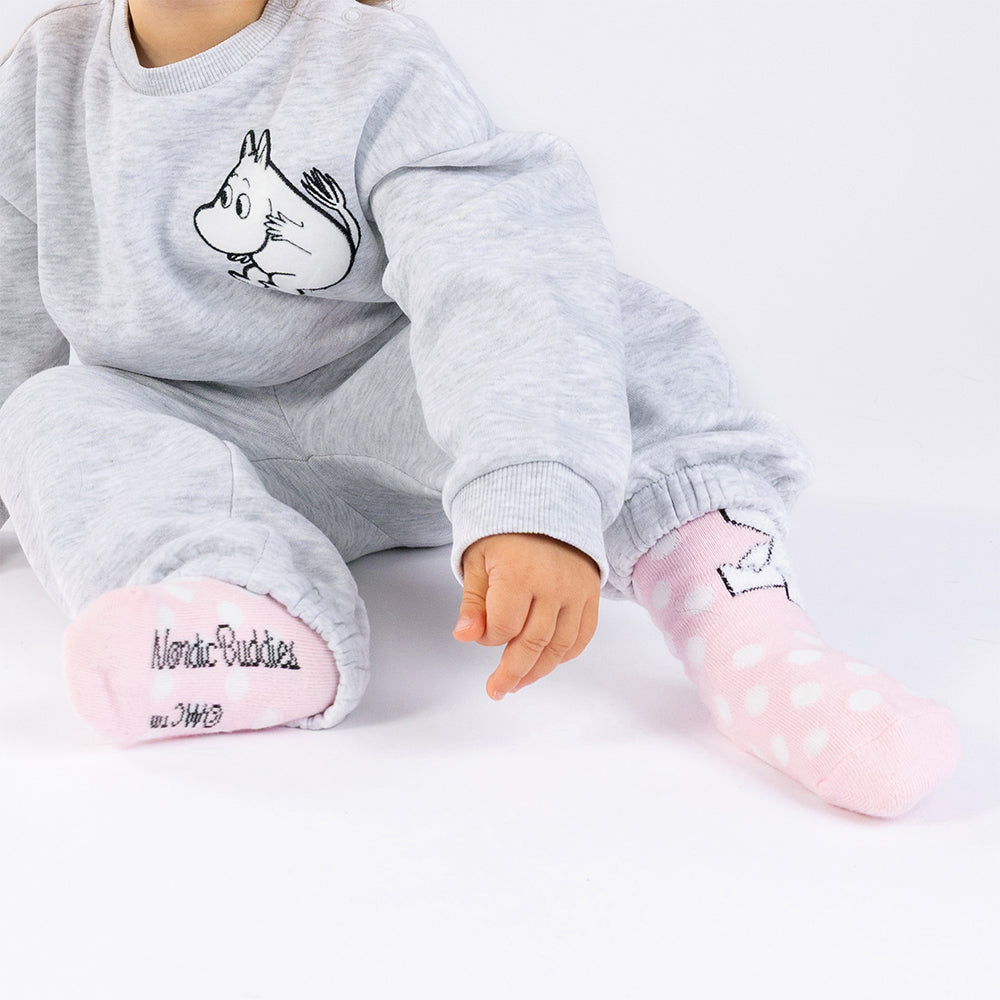 Moomintroll Fluffy Babies Socks Pink - The Official Moomin Shop