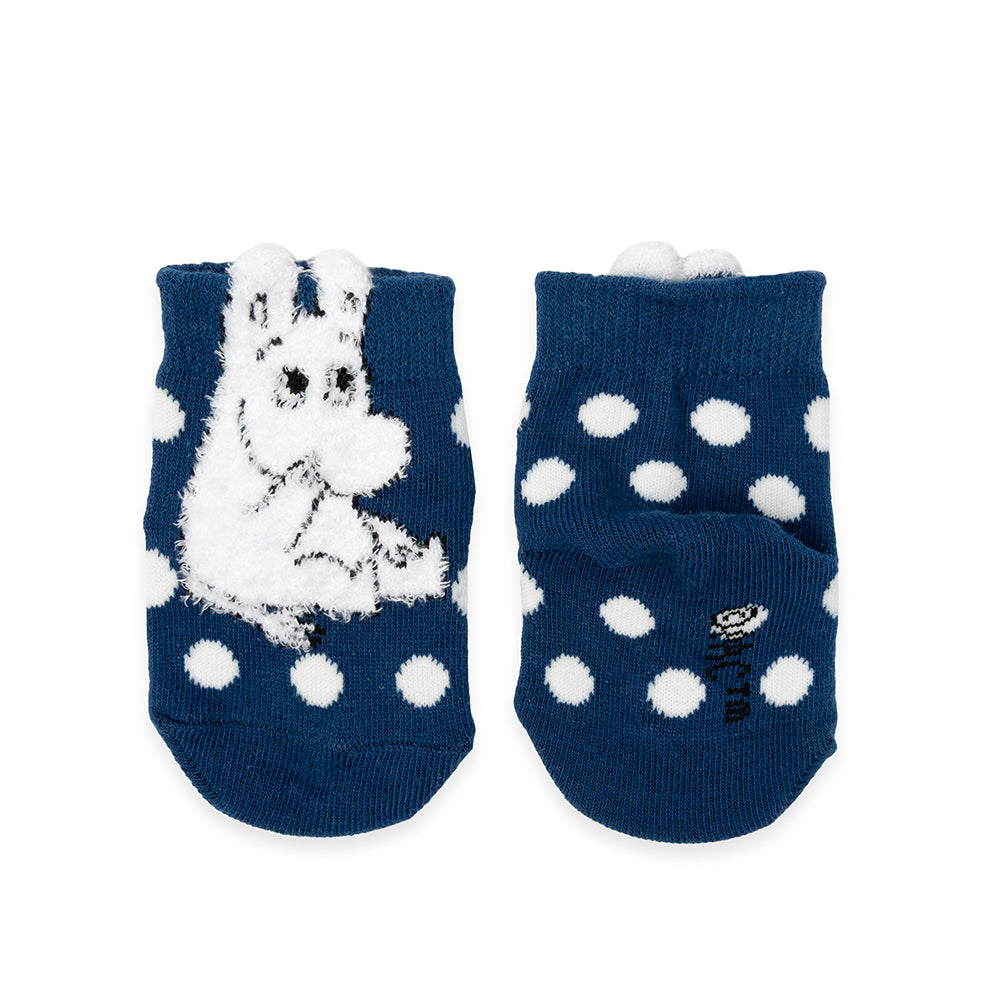 Moomintroll Fluffy Babies Socks Darkblue - The Official Moomin Shop