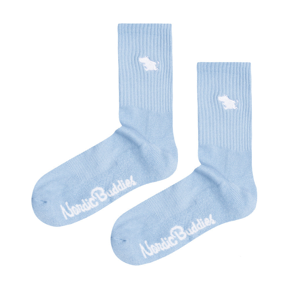 Moomintroll Tennis Socks 36-42 Blue - The Official Moomin Shop
