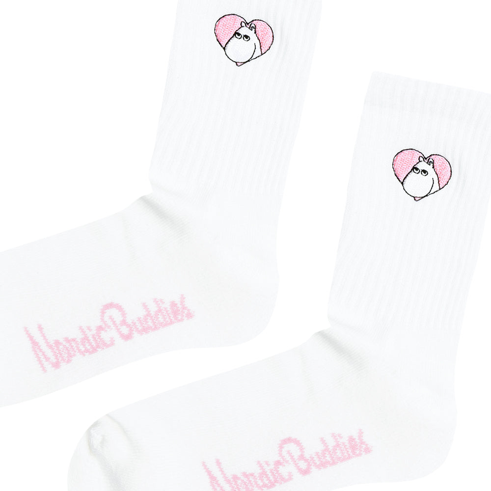 Moomintroll Love Retro Socks 36-42 White