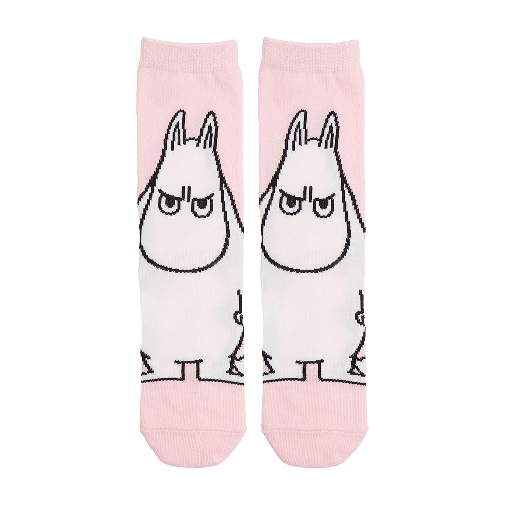 Moomintroll Angry Classic Socks 36-42 Pink - The Official Moomin Shop