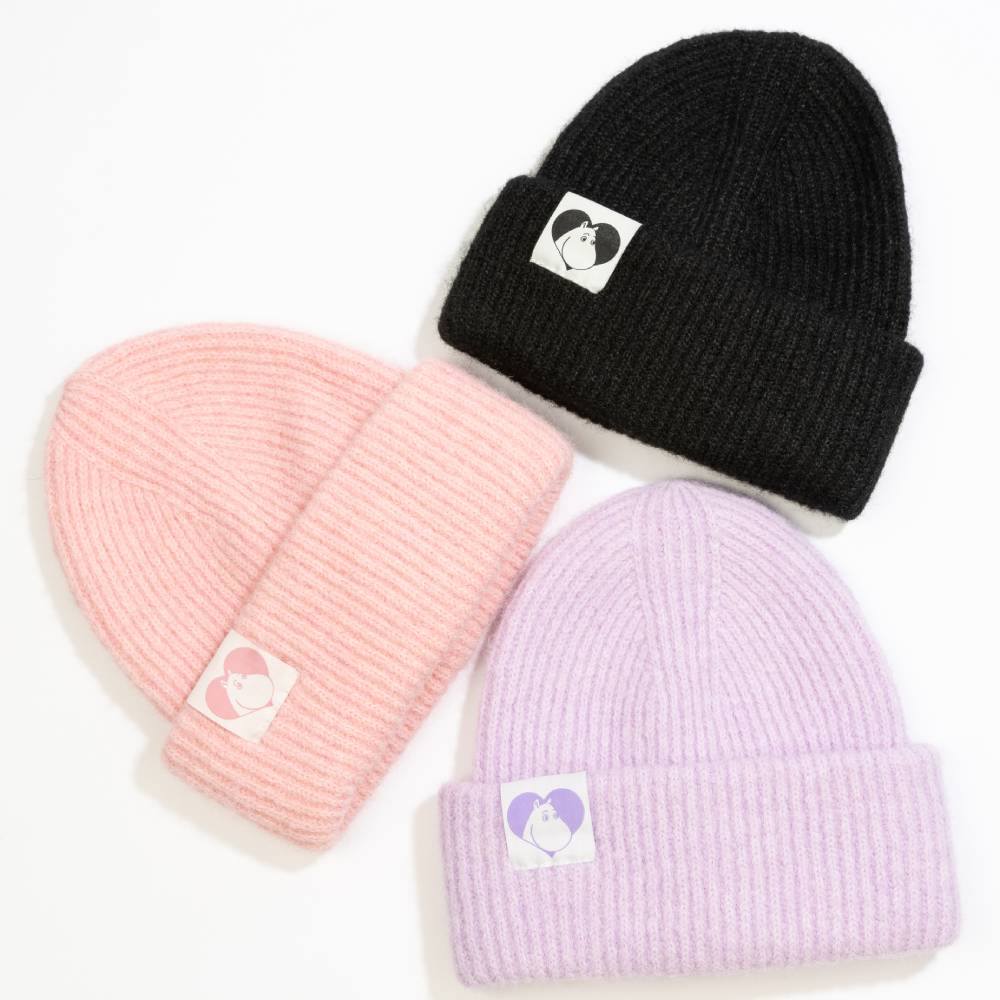 Moomins Love Fluffy Chunky Beanie Violet - The Official Moomin Shop