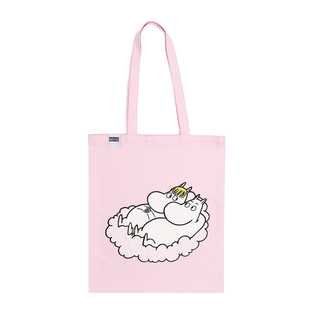 Moomin Cloud Tote Bag Pink - The Official Moomin Shop