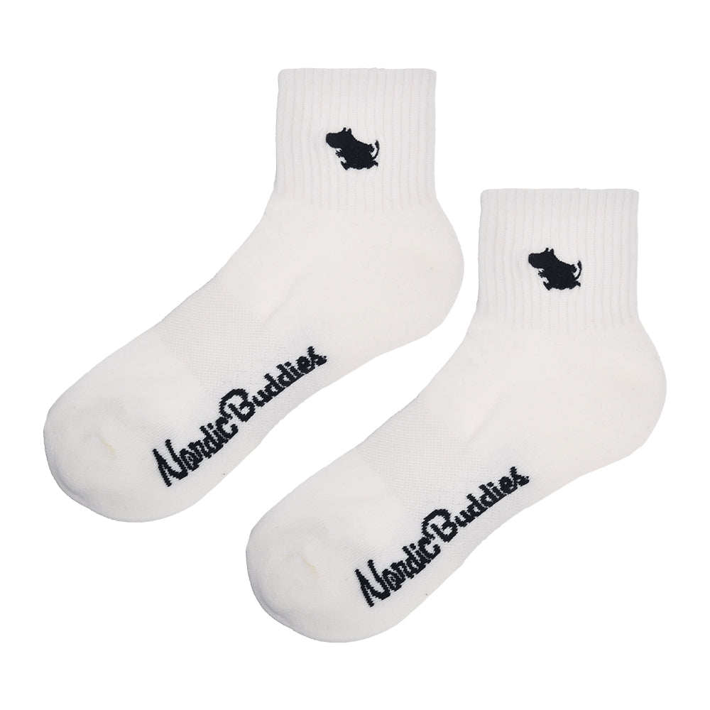 Moomintroll Tennis Ankle Socks 36-42 White - The Official Moomin Shop