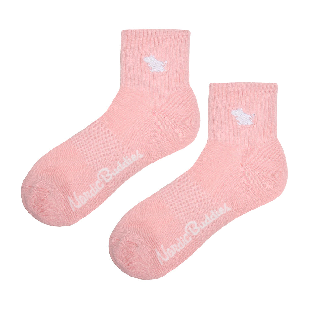 Moomintroll Tennis Ankle Socks 36-42 Pink - The Official Moomin Shop