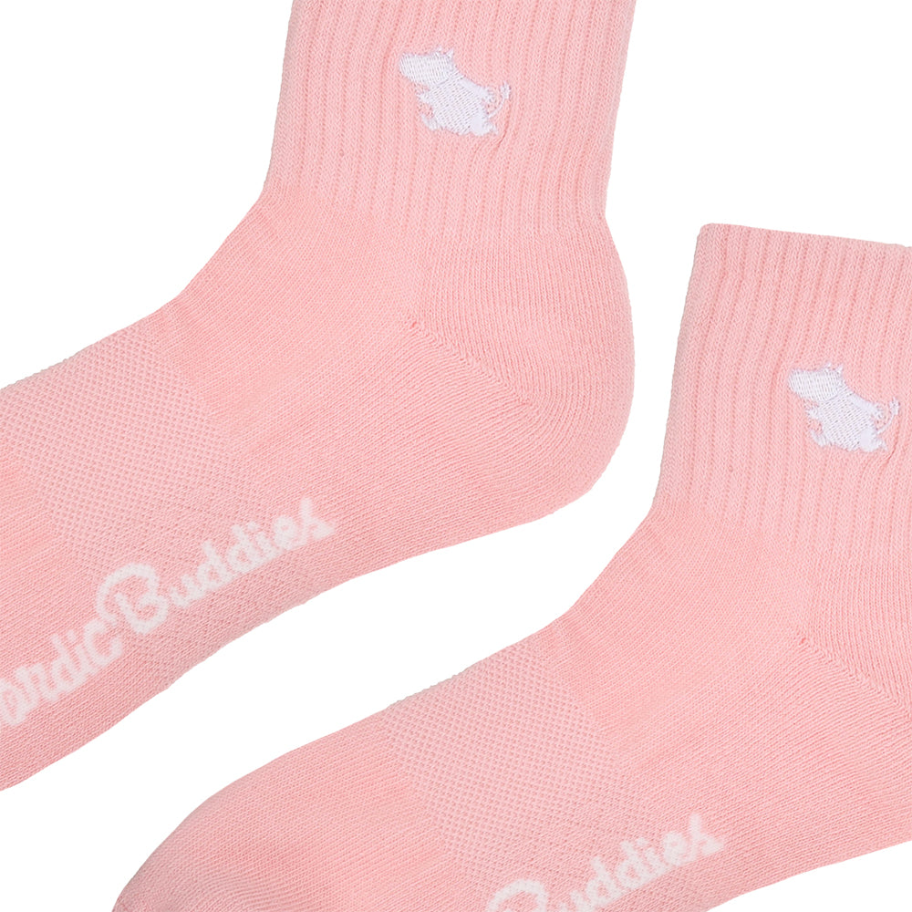 Moomintroll Tennis Ankle Socks 36-42 Pink - The Official Moomin Shop