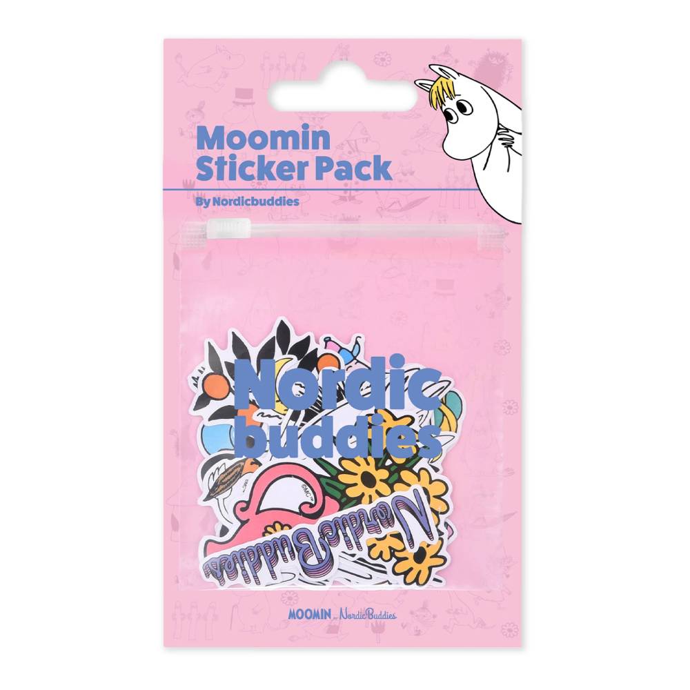 Moomin Stickers 6-set Pink - Nordicbuddies