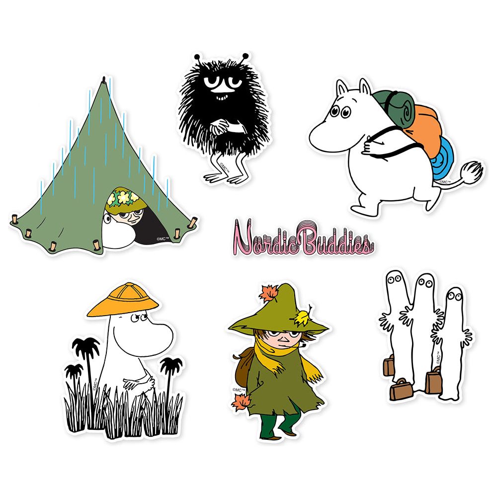 Moomin Stickers 6-set Adventure - Nordicbuddies