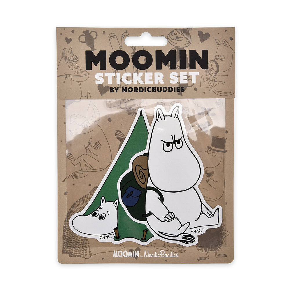 Moomintroll Camping XL Stickers 2-set - The Official Moomin Shop