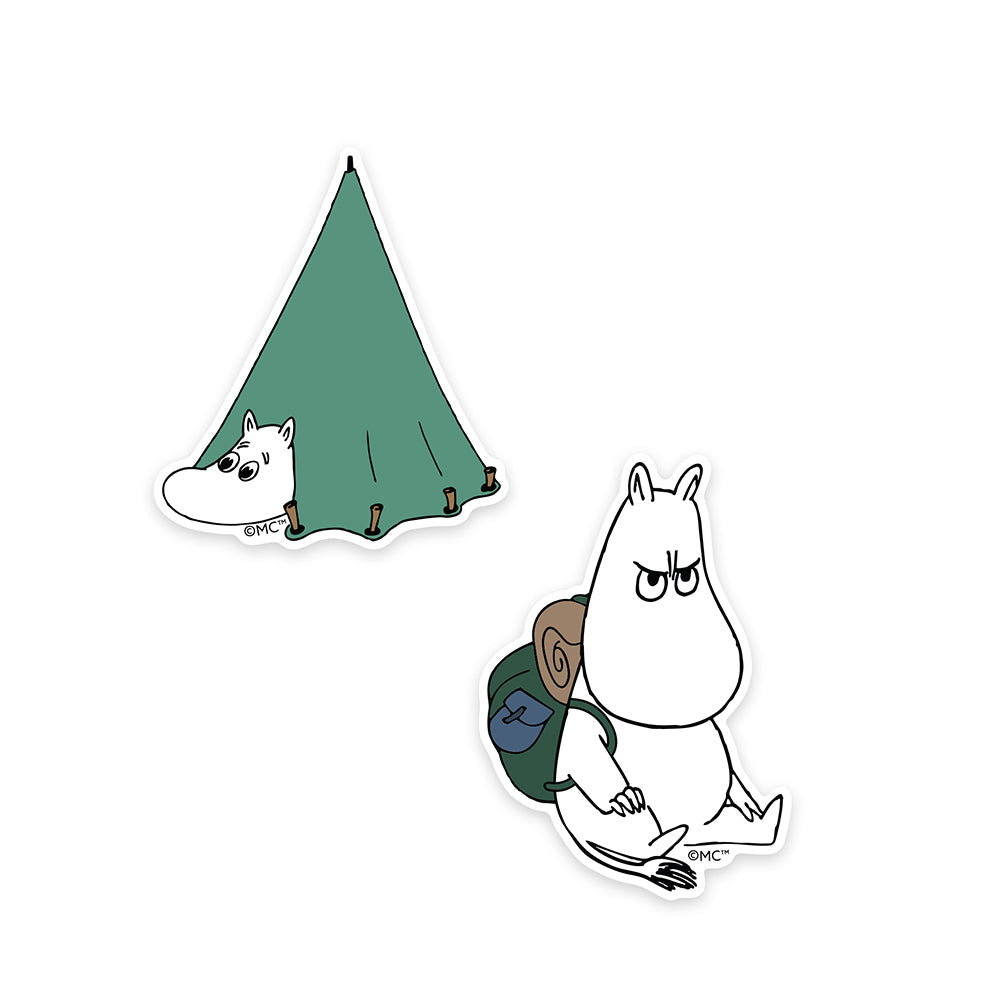 Moomintroll Camping XL Stickers 2-set | Moomin Shop United States
