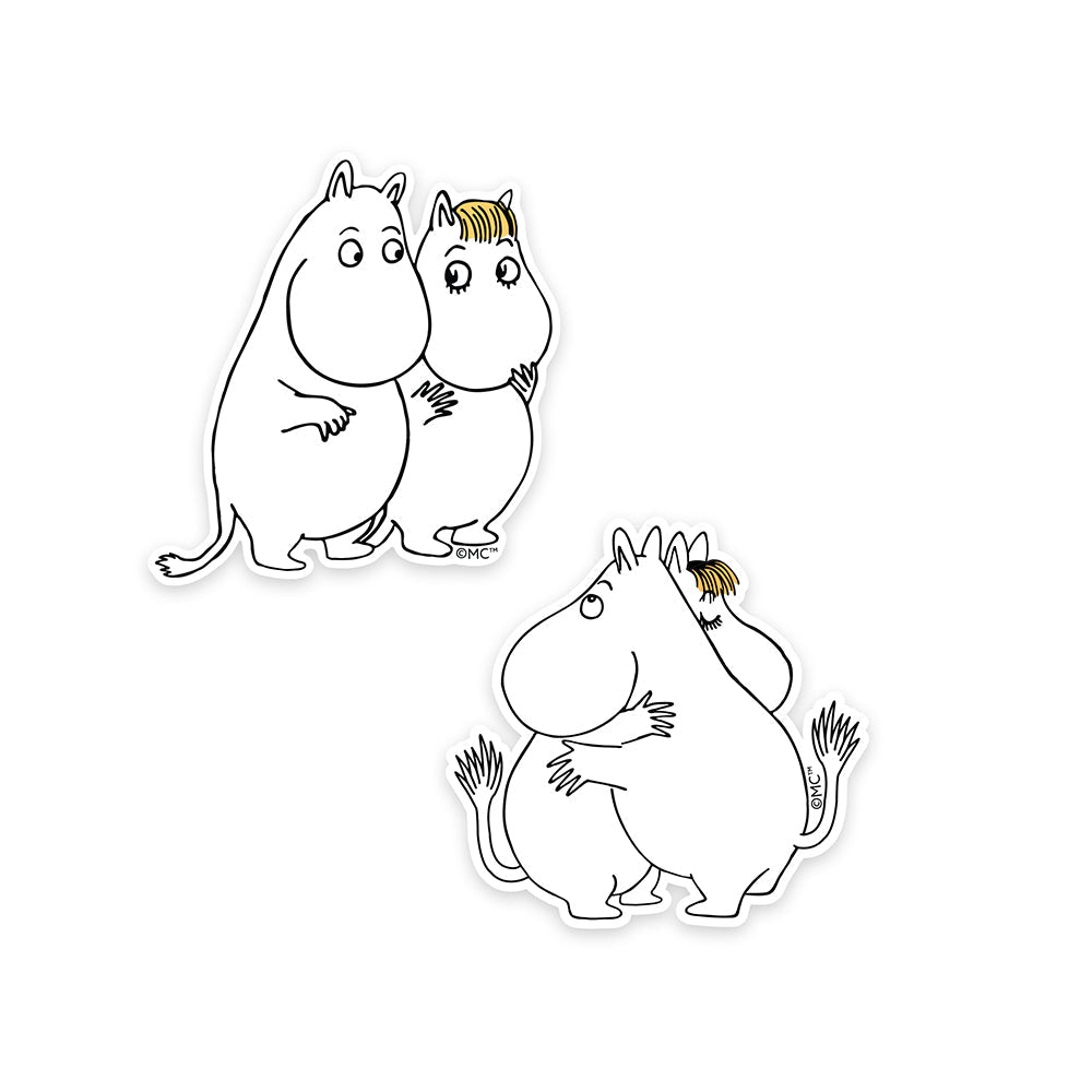 Moomintroll & Snorkmaiden Love XL Stickers 2-set | Moomin Shop United States
