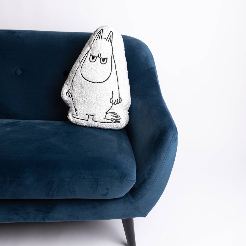 Moomintroll Angry Cushion White - The Official Moomin Shop