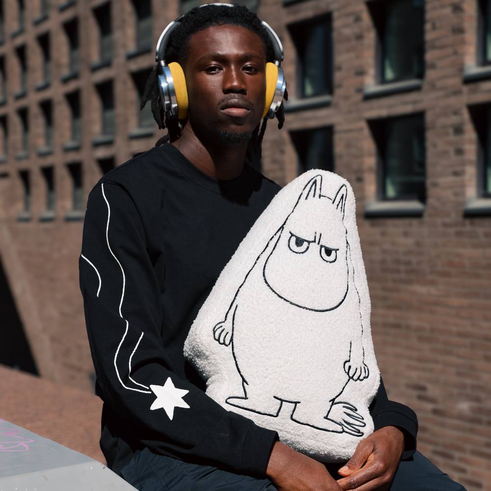 Moomintroll Angry Cushion White - The Official Moomin Shop