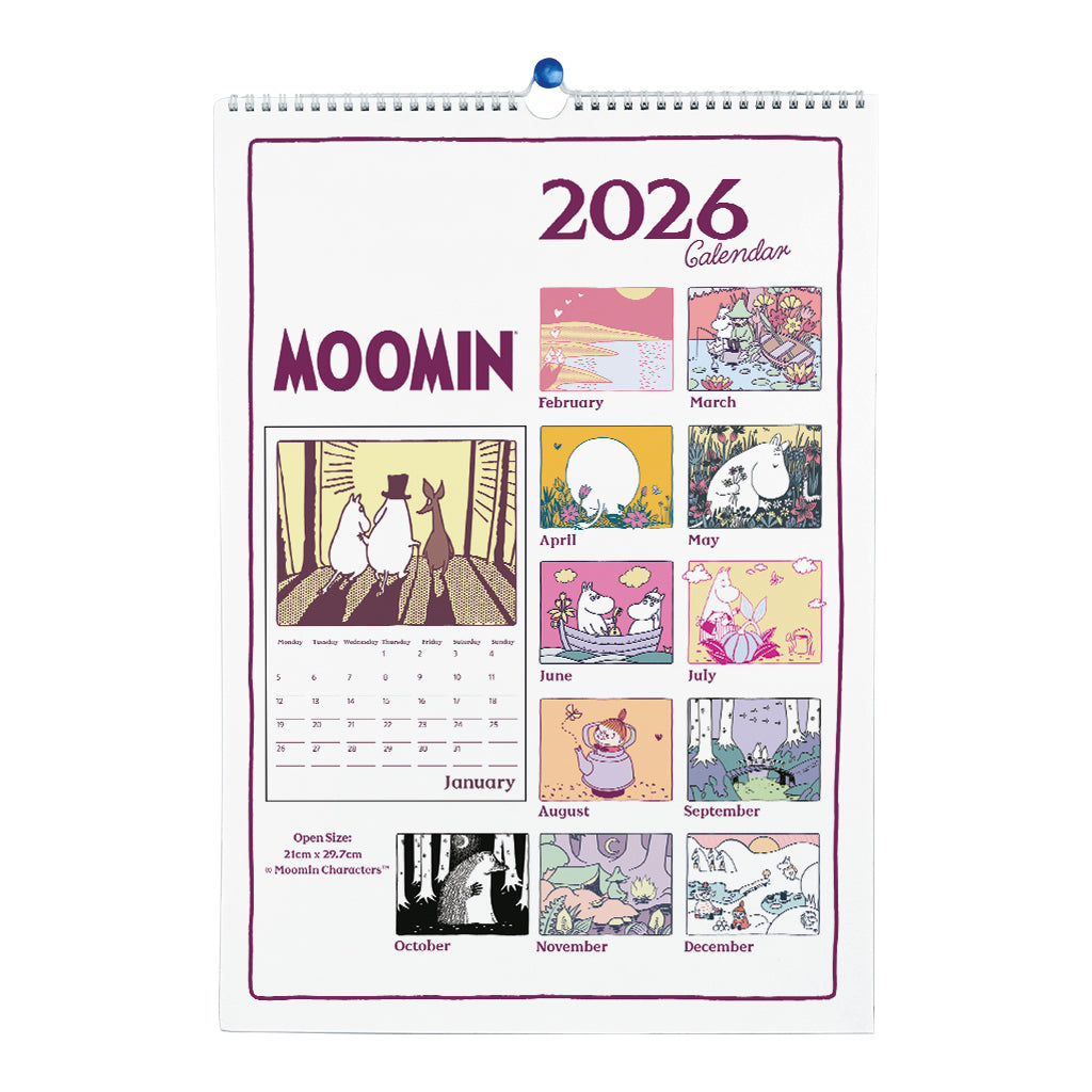 Moomin Wall Calendar 2026