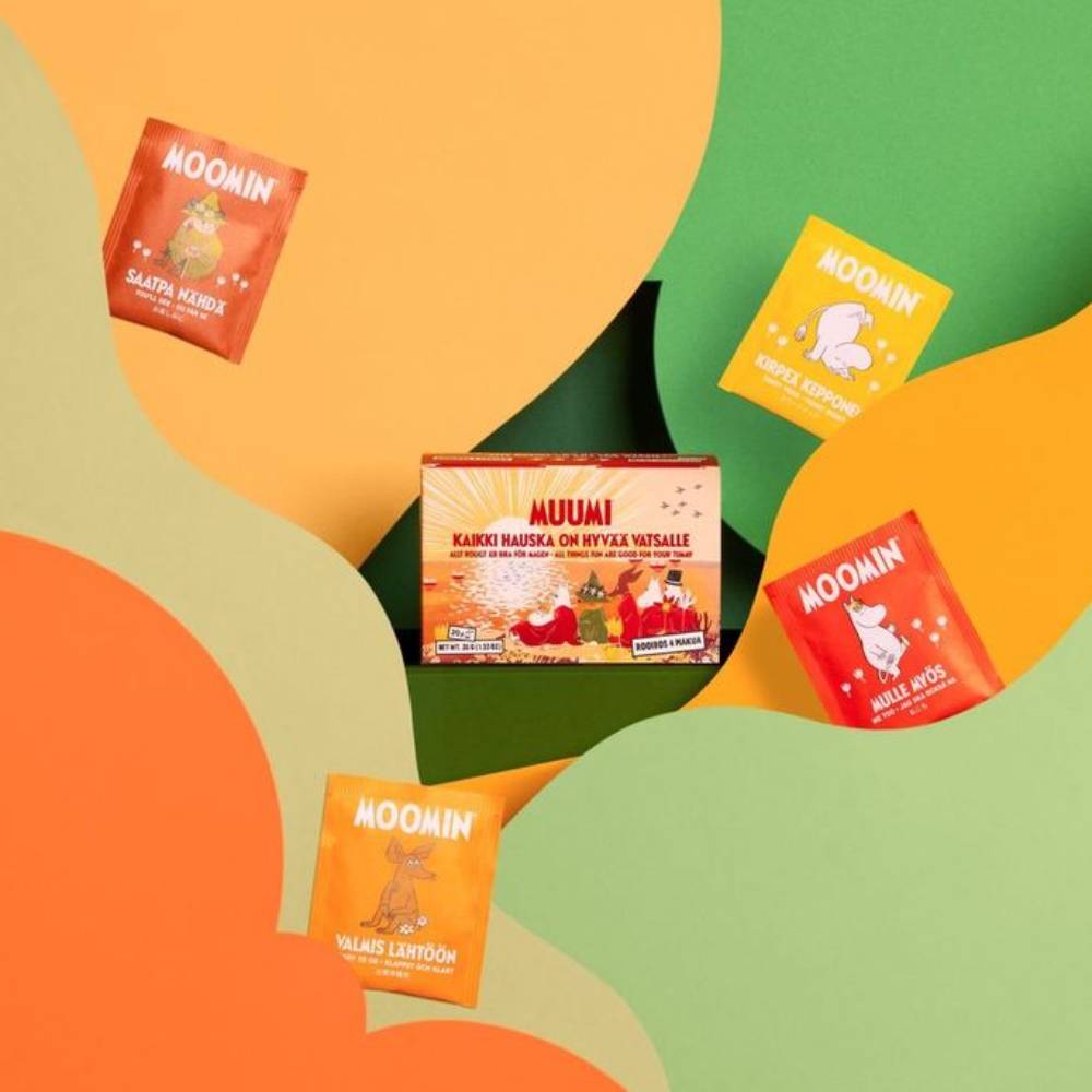 Moomin  All Things Fun are Good for your Tummy Bagged Tea - Nordqvist | Moomin Shop United States