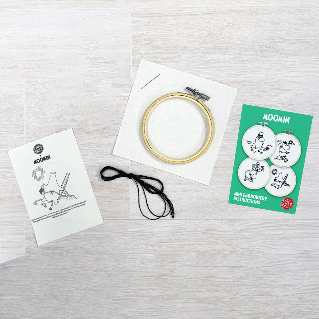 Moominmamma&#39;s Day In The Sun Mini Embroidery Kit - The Crafty Kit Company
