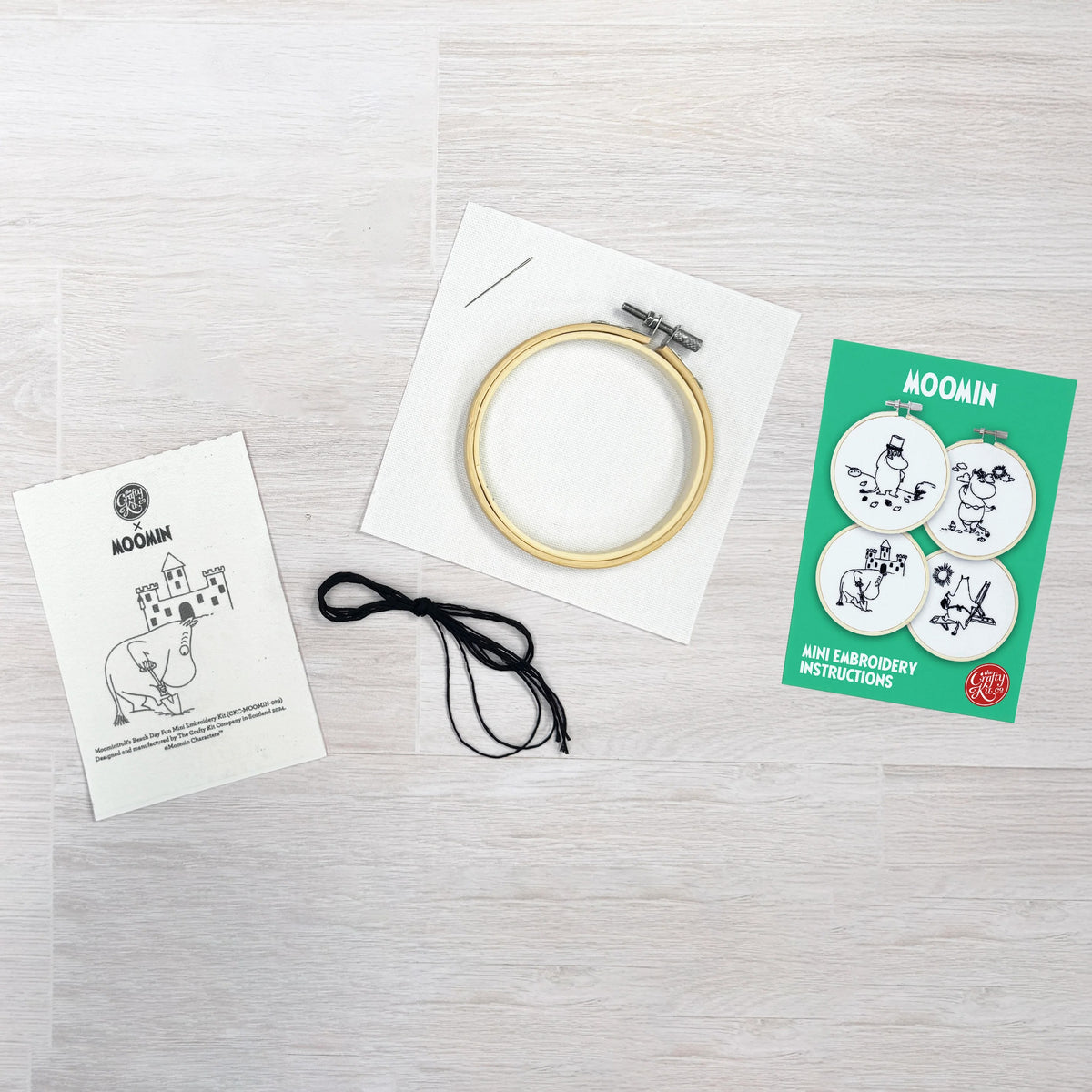 Moomintroll&#39;s Beach Day Fun Mini Embroidery Kit