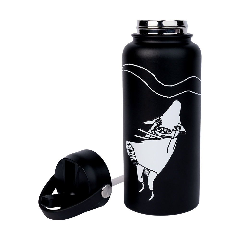 Moomin Comet Thermal Bottle 1L Black - The Official Moomin Shop
